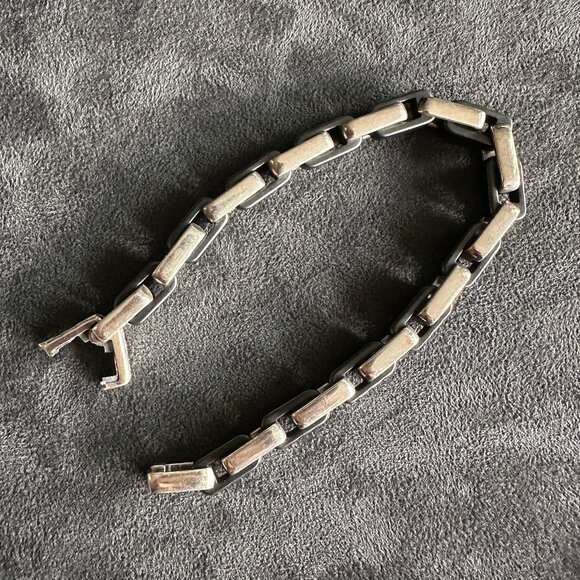 David Yurman Cable Link Bracelet w/ Black Titanium - 7mm - 8.75" - RARE - Picture 13 of 16